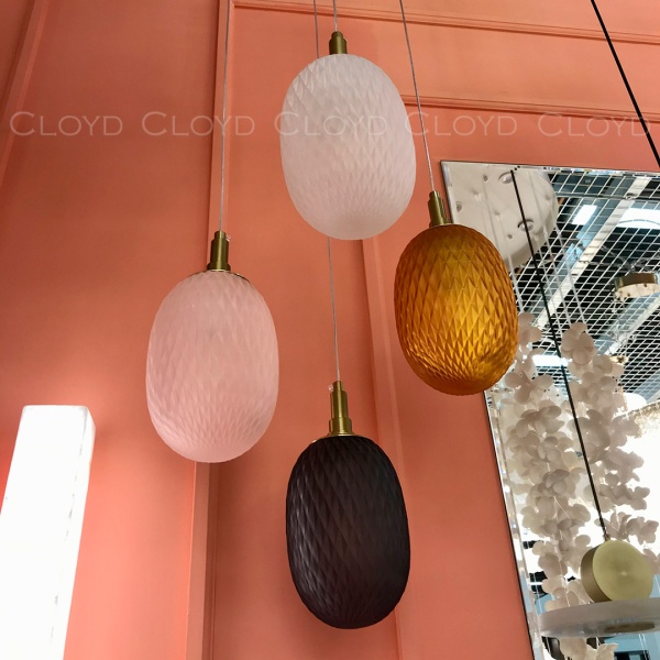 Подвесной светильник Cloyd ZAPFEN P1 / Ø13 см - латунь - белое стекло (арт.11434) от интернет-магазина IDODOM.RU