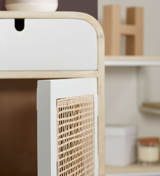 Прикроватная тумба Gerald 40x60 манго тростник от интернет-магазина IDODOM.RU