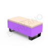 Скамейка Brick 120 Deep Violet, Milk