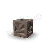 Кашпо Icelandic Cube DB кофейного цвета