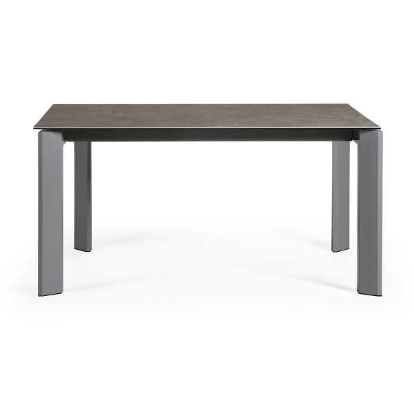 Стол Atta 160 (220) x90 антрацит, серый, керамика от интернет-магазина IDODOM.RU