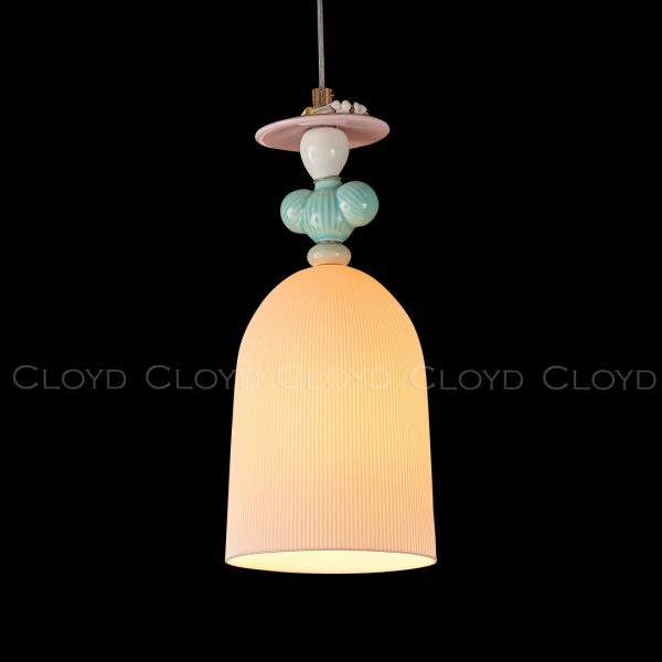 Подвесной светильник Cloyd LOTTIE-E P1 / Ø15 см - керамика - золото (арт.11894) от интернет-магазина IDODOM.RU