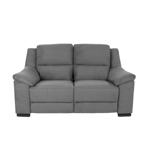 Двухместный диван с реклайнером 6268 из серой ткани от интернет-магазина IDODOM.RU