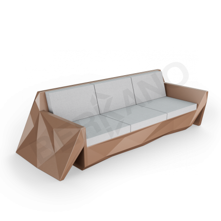 Диван Quaro с подушками Brown, Gray
