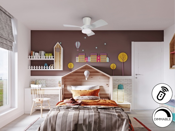 Потолочный вентилятор Polaris с освещением белый от интернет-магазина IDODOM.RU