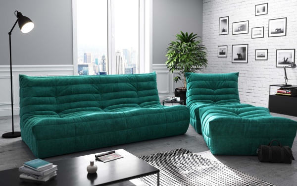 Кресло ДеФранс™️ 1-местное - Эконом микровелюр