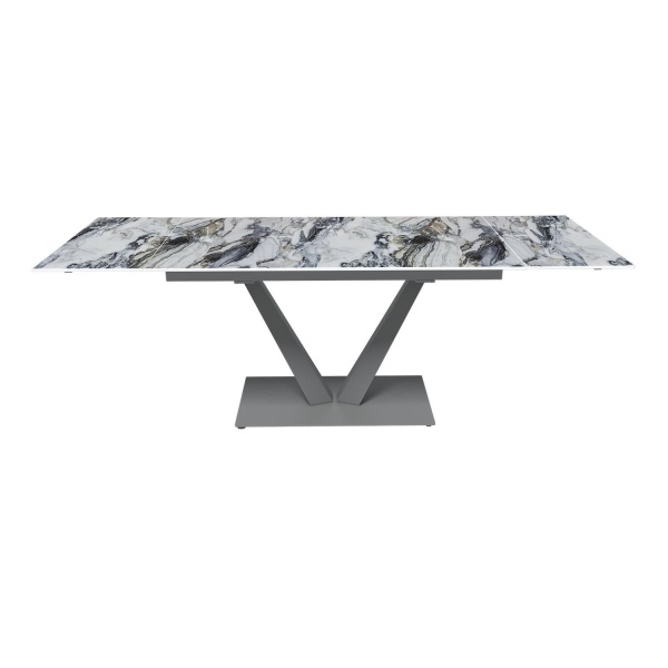 Стол раскладной Malibu (140+40+40), керамика глянцевая Cold Jade от интернет-магазина IDODOM.RU