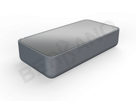 Стол Grace средний со стеклом Black Granite