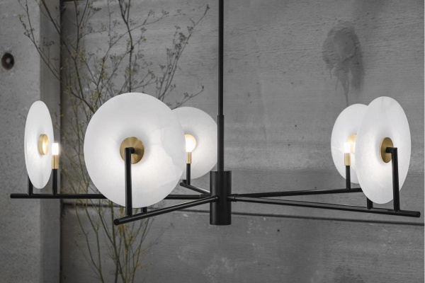 Люстра Erto 5L с алебастровыми дисками 1096/25 от интернет-магазина IDODOM.RU