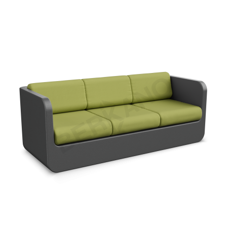 Диван Grace с подушками Coal Black, Green