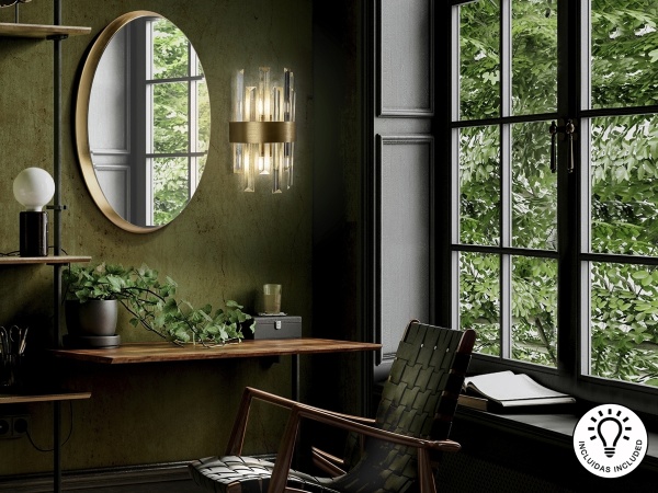 Настенный светильник Grace 2L золотой от интернет-магазина IDODOM.RU