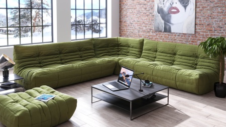 Пуф ДеФранс™️ 90/90 - Хеппи велюр