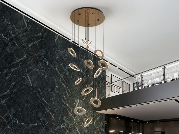 Mirena Люстра 13L розовое золото от интернет-магазина IDODOM.RU