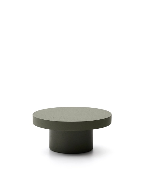Aiguablava Журнальный столик зеленый цементный Ø66 см от интернет-магазина IDODOM.RU
