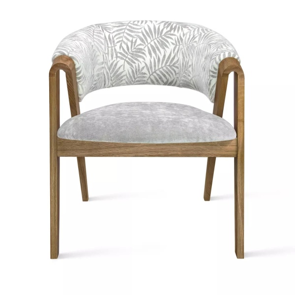 Кресло Claus, дуб натуральный, ткань, серый от интернет-магазина IDODOM.RU