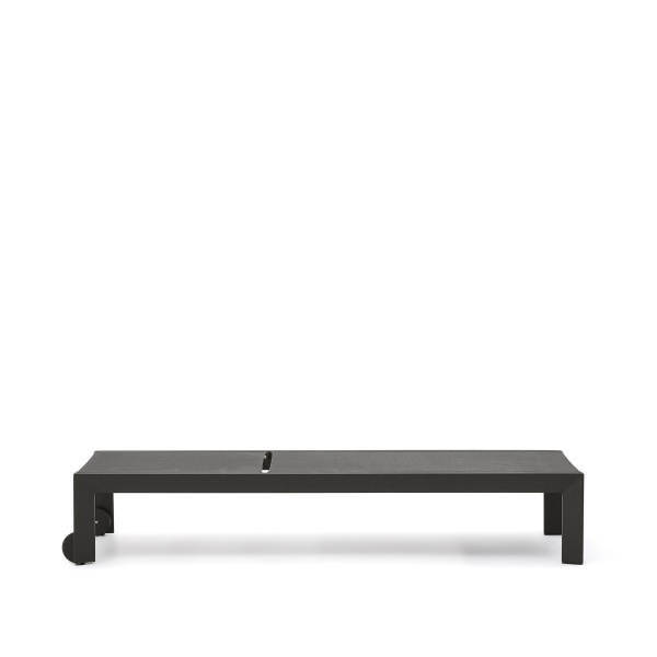 Canutells Алюминиевый шезлонг с черной отделкой от интернет-магазина IDODOM.RU