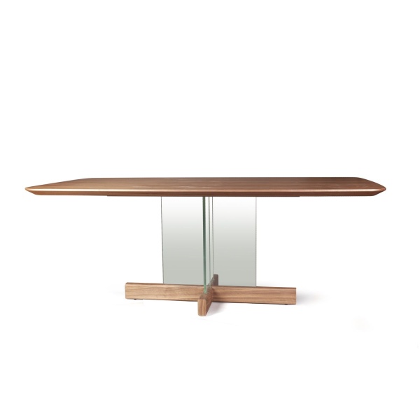 Стол обеденный Ghost 200, столешница орех от интернет-магазина IDODOM.RU