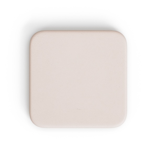 Уличный стол Dina высокий белый из цемента и стали со столешницей 70х70 см от интернет-магазина IDODOM.RU