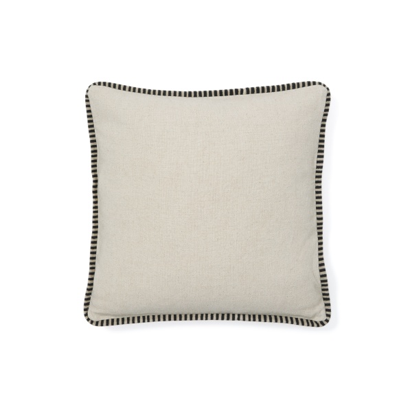 Чехол для подушки бежевого цвета Ardit с черной полосой 45 x 45 от интернет-магазина IDODOM.RU