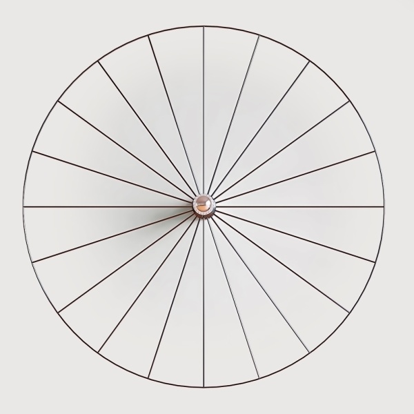 Бра Wheel 90 cm черный + цоколь 5 cm черный от интернет-магазина IDODOM.RU