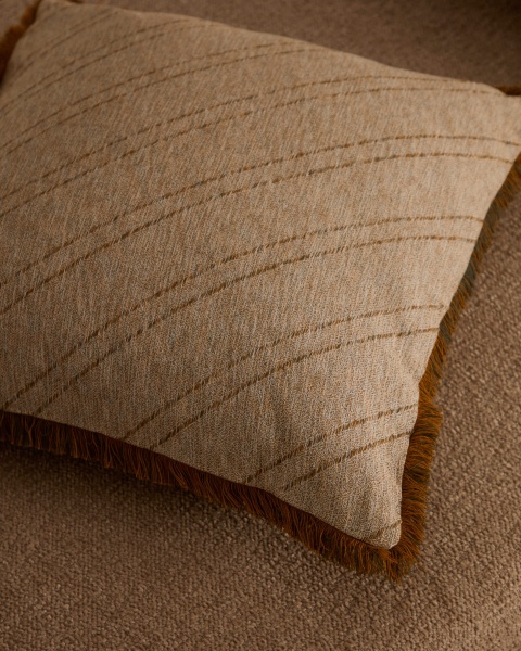 Cral Чехол для подушки из хлопка с разноцветной бахромой, 45 х 45 см от интернет-магазина IDODOM.RU