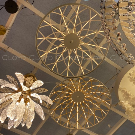 Люстра Cloyd COCKLICO C1 / Ø60 см - желтый - белый (арт.11412) от интернет-магазина IDODOM.RU