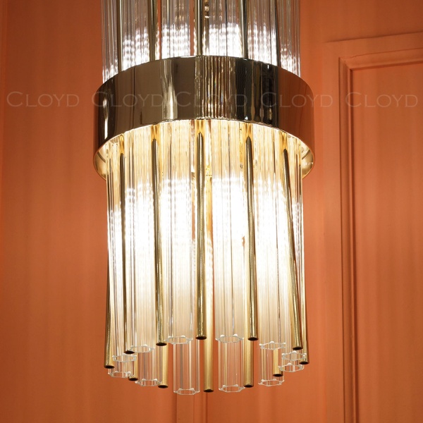 Подвесной светильник Cloyd ALPERT P8 / Ø20 см - золото (арт.11520) от интернет-магазина IDODOM.RU