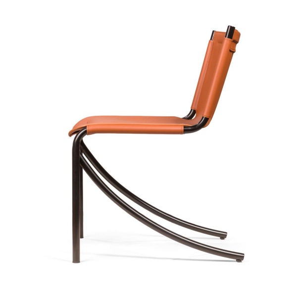 Стул Jot, кожа коричневый от интернет-магазина IDODOM.RU