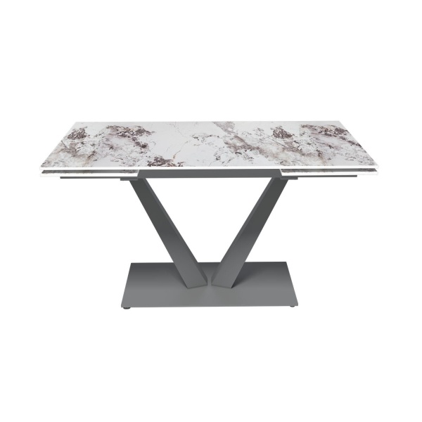 Стол раскладной Malibu (140+40+40), керамика глянцевая Patagoniya от интернет-магазина IDODOM.RU