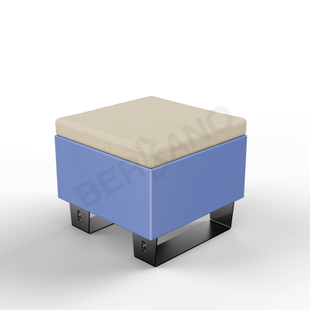 Скамейка Brick 60 Wave Blue, Bone Brown