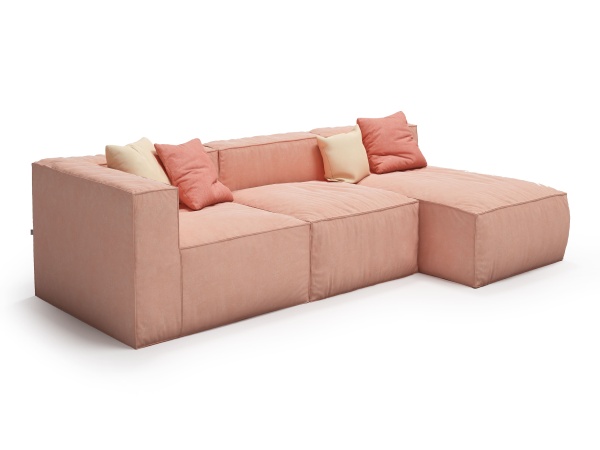 Диван Фри ДФ003 угловой 3 модуля - Эконом микровелюр