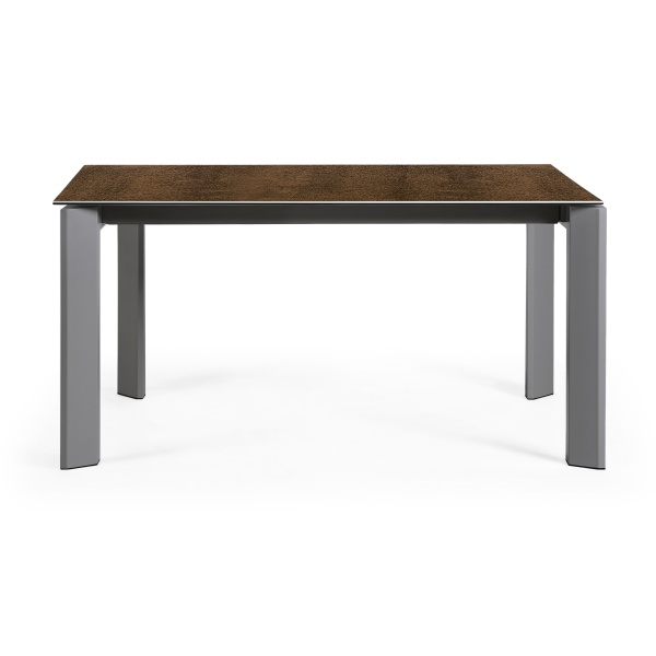 Стол Atta 160 (220) x90 антрацит, коричневый, керамика от интернет-магазина IDODOM.RU