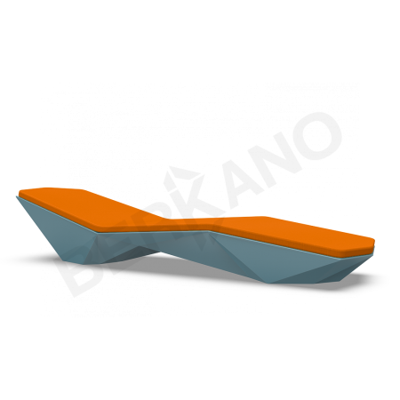 Шезлонг Quaro с подушками Blue Pine, Orange