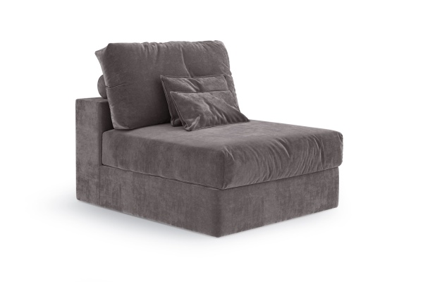 Модуль диван Элизиум со спинкой - Эконом микровелюр