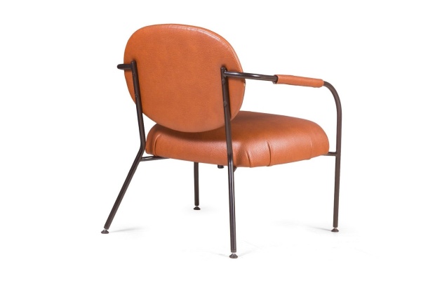 Лаунж кресло EGO, искусственная кожа, коричневый от интернет-магазина IDODOM.RU