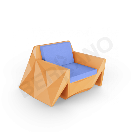 Кресло Quaro с подушками Orange, Navy