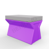 Скамейка X-seat Line Deep Violet, Gray