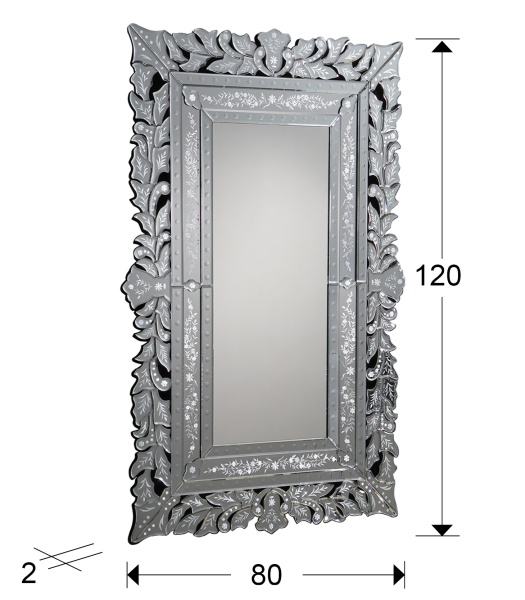 Зеркало Cleopatra 120x78 от интернет-магазина IDODOM.RU