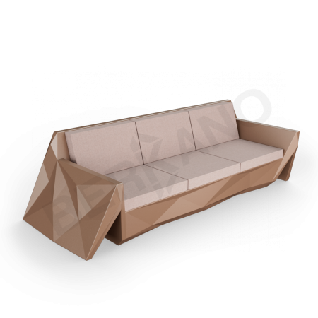 Диван Quaro с подушками Brown, Cappuccino