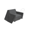 Кресло Quaro с подушками Black Granite, Dark grey
