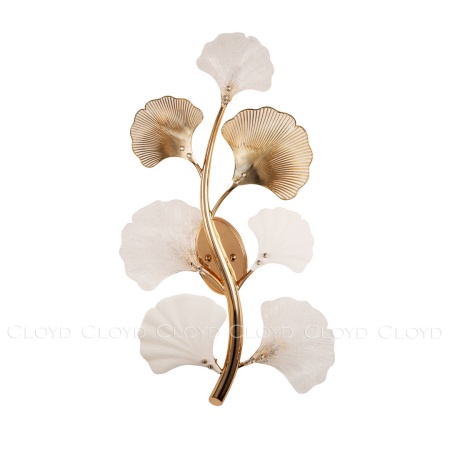 Бра Cloyd POLYNESIA W7 / выс. 77 см - стекло, керамика - золото (арт.20112) от интернет-магазина IDODOM.RU