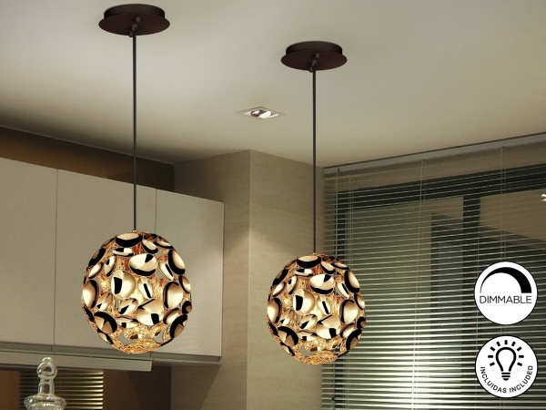 Люстра Narisa Ø18 1L розовое золото от интернет-магазина IDODOM.RU