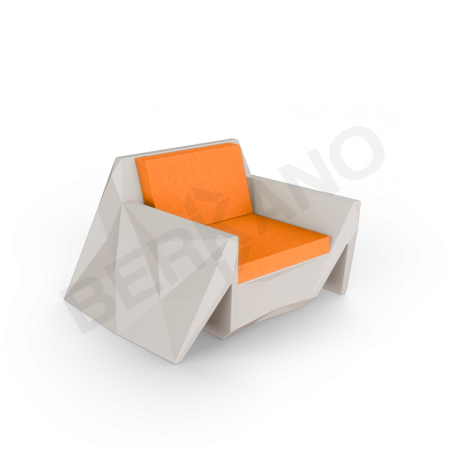 Кресло Quaro с подушками Cappuccino, Orange