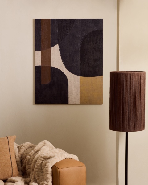 Tonol коричневый абстрактный холст 100 x 80 см от интернет-магазина IDODOM.RU