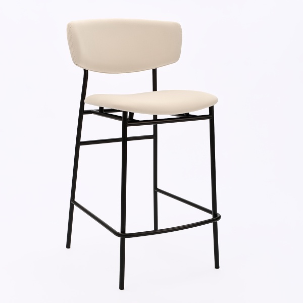 Стул полубарный Марс Антрацит\Бежевый лайт