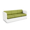 Диван Grace с подушками белого цвета, аксессуар зеленого цвета