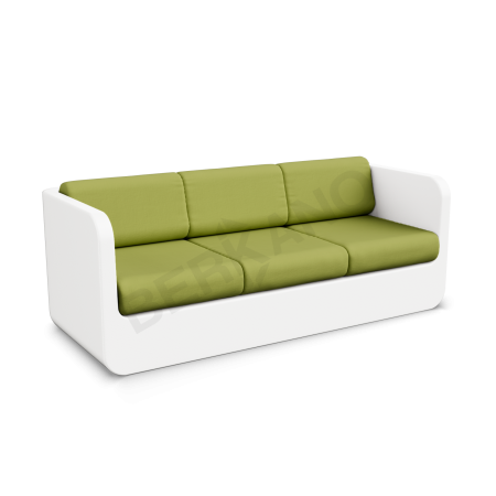 Диван Grace с подушками Snow White, Green