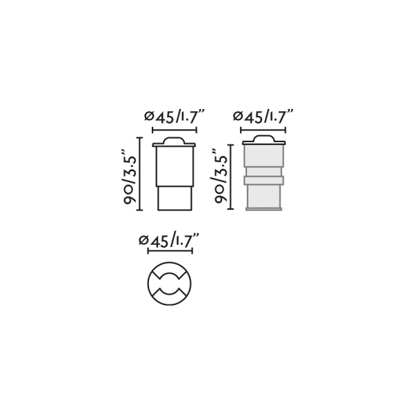 Уличный светильник Kane-2 никель от интернет-магазина IDODOM.RU