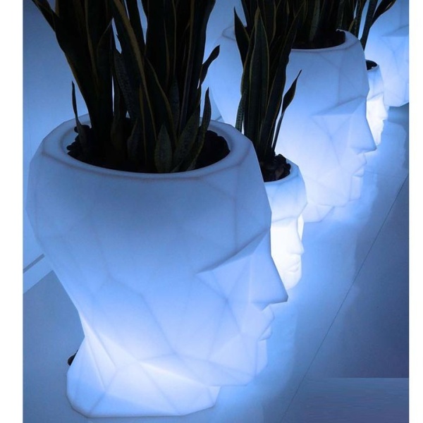 Кашпо Adan Nano матовое светящееся от интернет-магазина IDODOM.RU