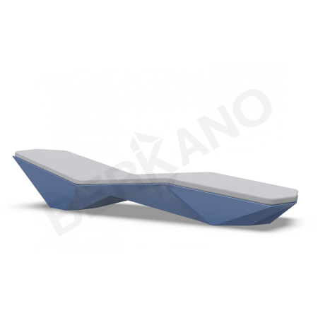 Шезлонг Quaro с подушками Wave Blue, Gray